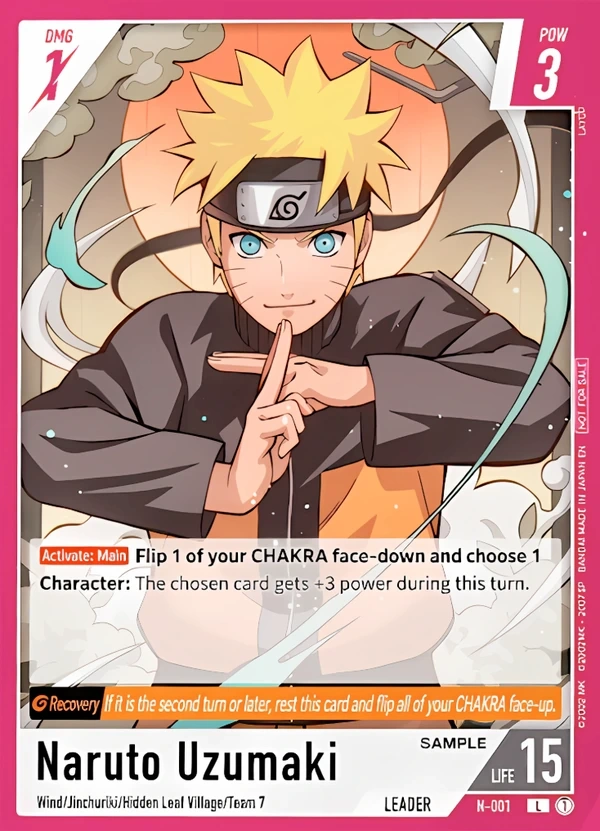 Lefektetett Naruto Leader