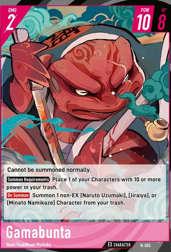 Gamabunta EX-karakterkártya